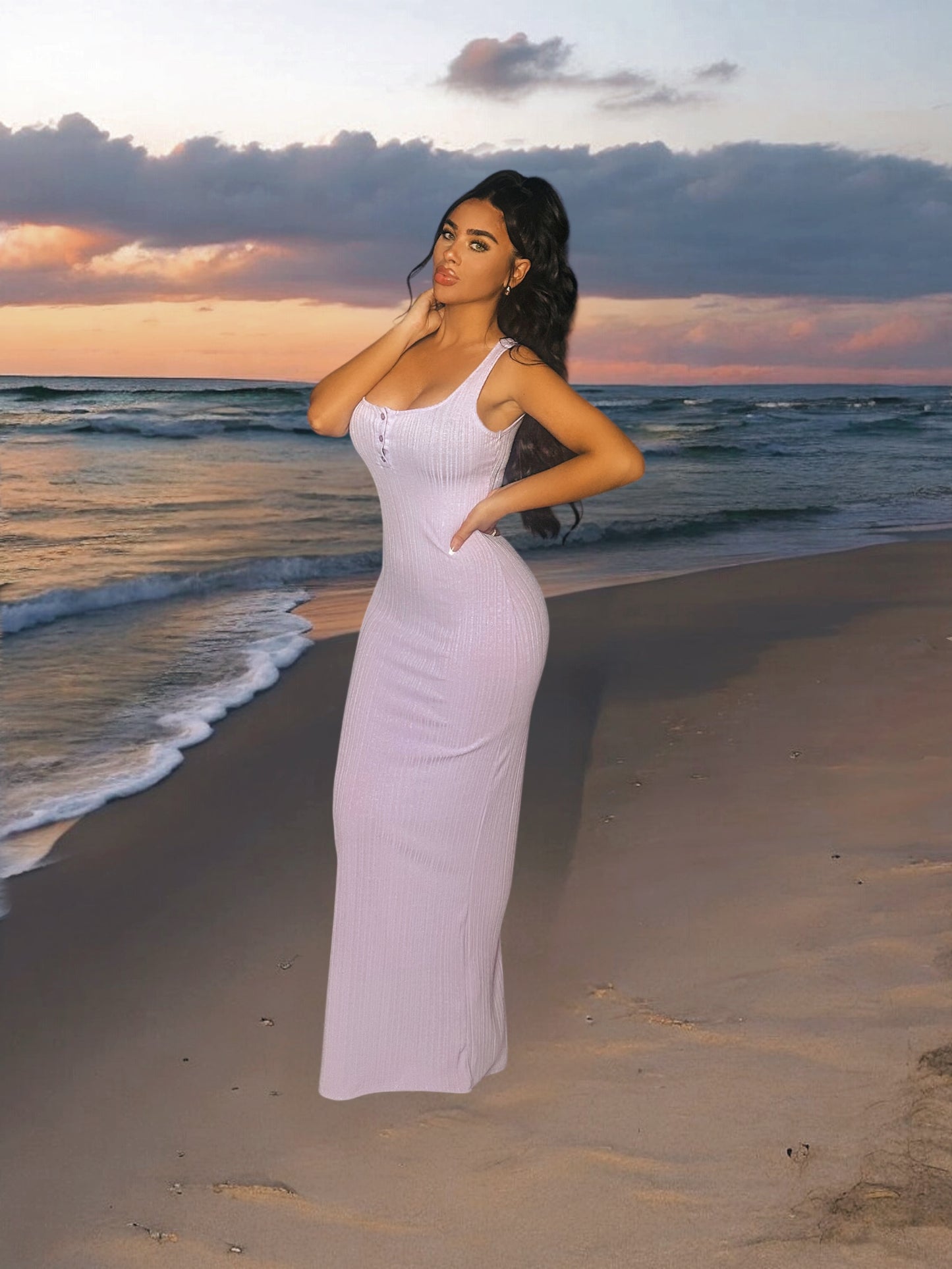 Lilac Maxi Dress